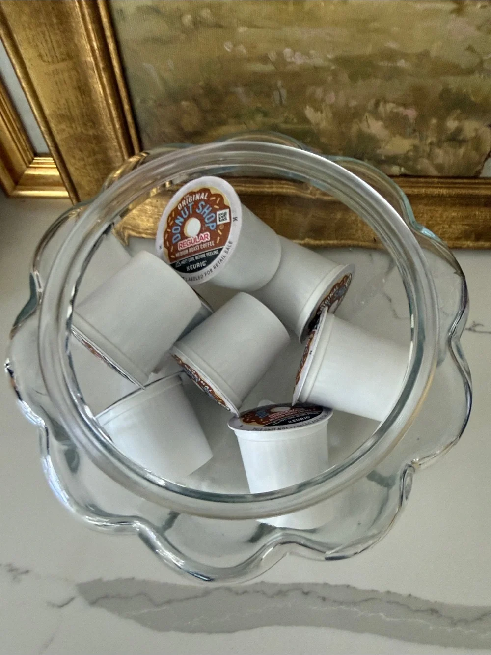 Glass Clear Pumpkin Decor with Lid